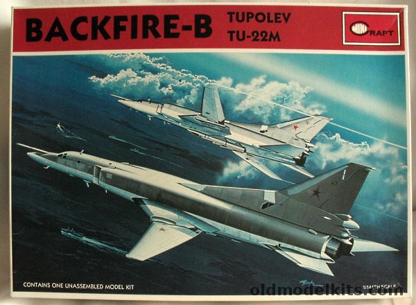 Minicraft 1/144 Tupolev Tu-22M Backfire-B Supersonic Bomber, 1601 plastic model kit